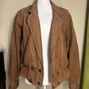 Vintage Wilson’s Leather Tan Suede Jacket